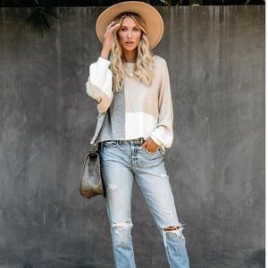 Cityview Colorblock Balloon Sleeve Sweater